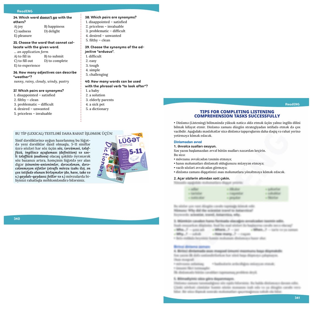 Kitab ReadENG Ingilis dili Test Toplusu kiçik şəkil 9