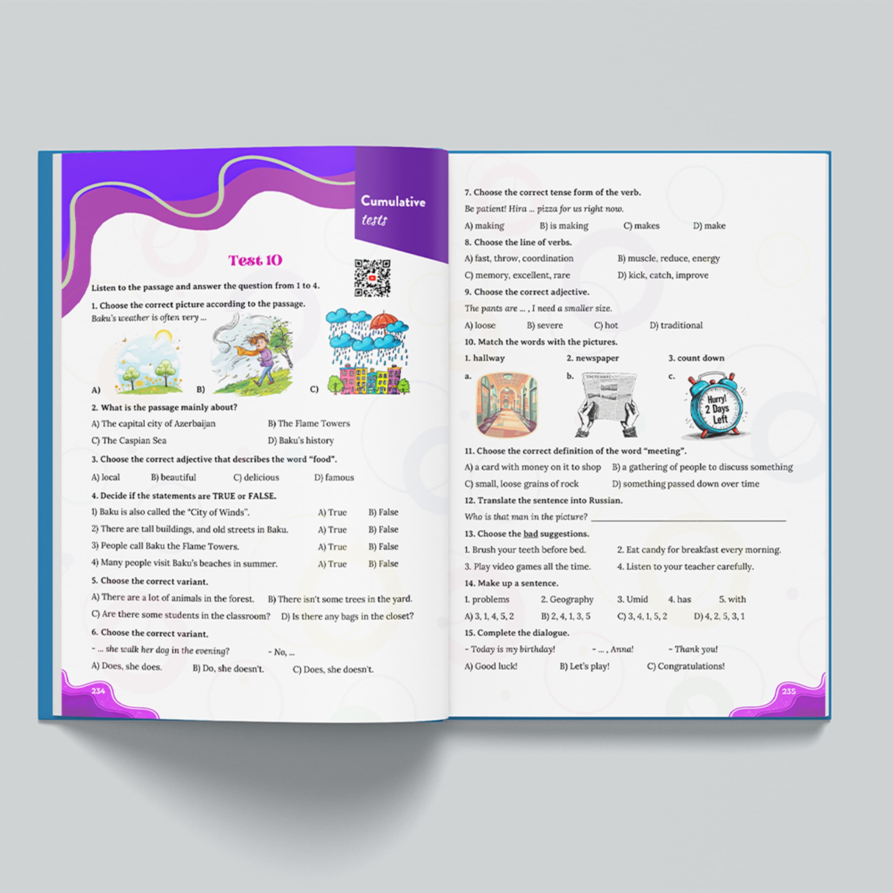 Test Toplusu I Understand English and I can Speak It - 5-ci sinif RUS Bölməsi kiçik şəkil 12
